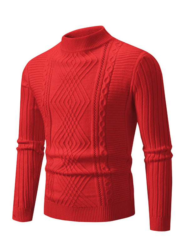 Benedict Montclair — Men's new fashion trend jacquard knitted cashmere sweater