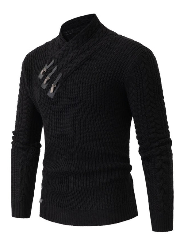 William Beaumont — Men's Cable Knit Sleeveless Sweater, alternate view 7