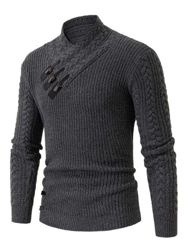William Beaumont — Men's Cable Knit Sleeveless Sweater, alternate view 6