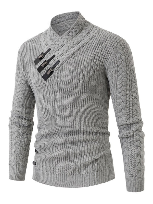 William Beaumont — Men's Cable Knit Sleeveless Sweater, alternate view 5