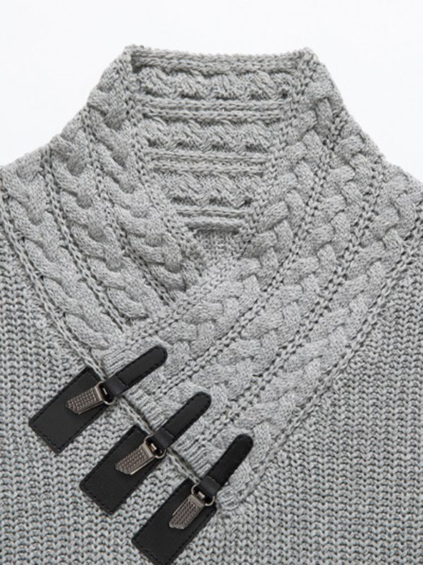 William Beaumont — Men's Cable Knit Sleeveless Sweater, alternate view 4