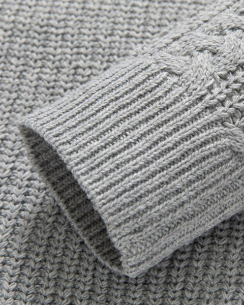 Men's Cable Knit Sleeveless Sweater