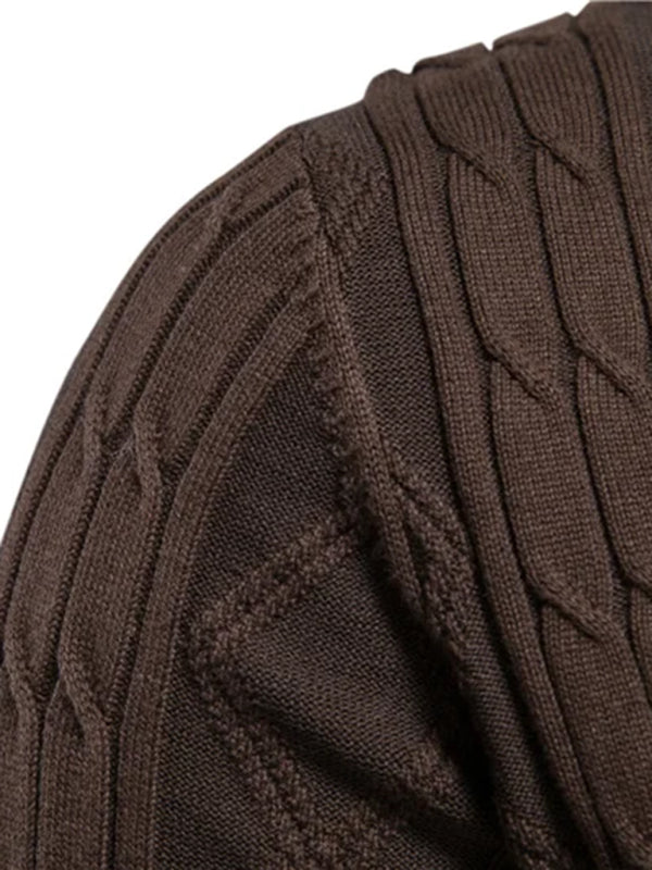 Cyril Laurent — Men's Fashion Self Design Knit Cardigan, alternate view 7