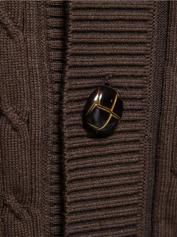 Cyril Laurent — Men's Fashion Self Design Knit Cardigan, alternate view 5