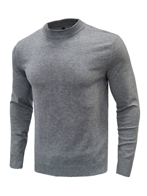 Sebastian Laurent — Men's new solid color long sleeve sweater, alternate view 31