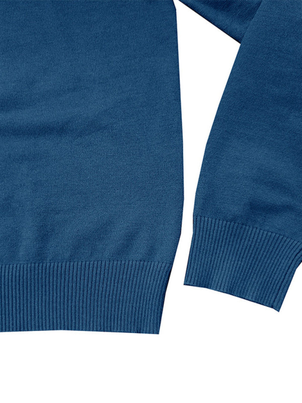 Sebastian Laurent — Men's new solid color long sleeve sweater, alternate view 25