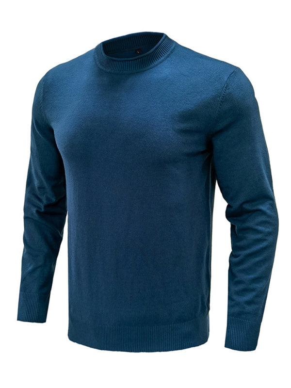 Sebastian Laurent — Men's new solid color long sleeve sweater, alternate view 28