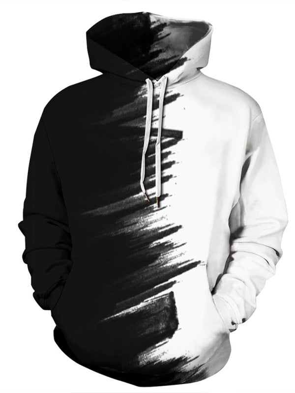 Raphael Laurent — Men's Dropped Shoulder Knit Hoodie with Pocket, alternate view 2