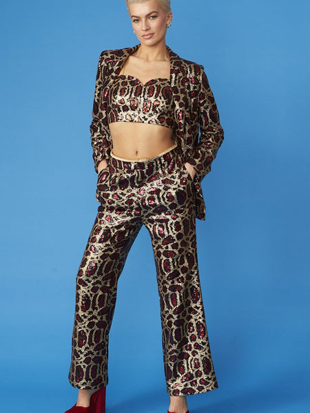 Pink Bamboo Sequin GiGi Top