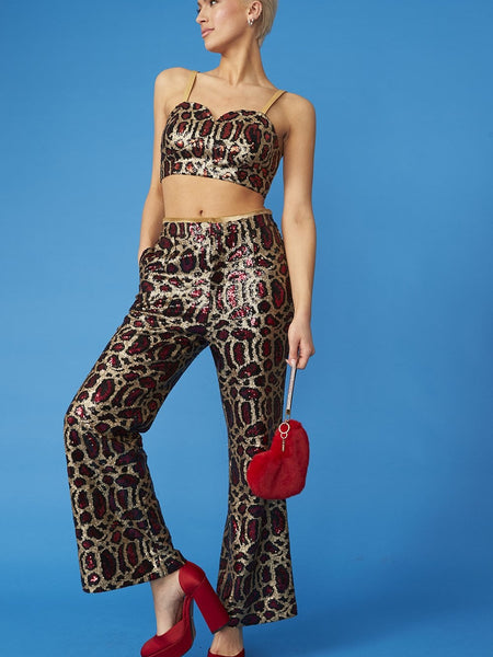 Pink Bamboo Sequin GiGi Top