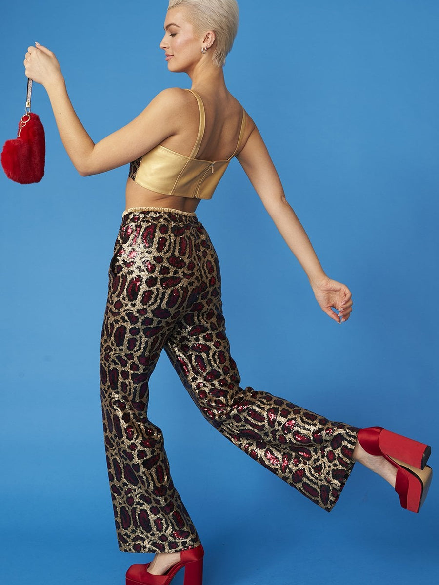 Pink Bamboo Sequin GiGi Top