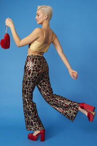 Thessaly — Pink Bamboo Sequin GiGi Top