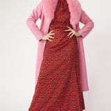 Pink Eco Leather Trench Coat-0