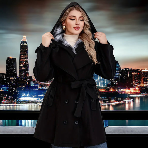 Joséphine™- Elegant Hooded Coat - Opulent EmpireJoséphine™- Elegant Hooded CoatOpulent EmpireClothing