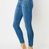 Judy Blue Full Size Cuffed Hem Skinny Jeans - Opulent EmpireJudy Blue Full Size Cuffed Hem Skinny JeansOpulent Empire