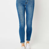 Judy Blue Full Size Cuffed Hem Skinny Jeans - Opulent EmpireJudy Blue Full Size Cuffed Hem Skinny JeansOpulent Empire