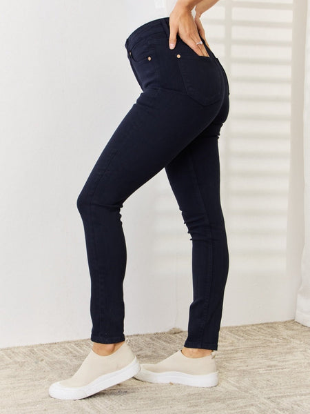 Judy Blue Full Size Garment Dyed Tummy Control Skinny Jeans - Opulent EmpireJudy Blue Full Size Garment Dyed Tummy Control Skinny JeansOpulent Empire