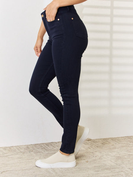 Judy Blue Full Size Garment Dyed Tummy Control Skinny Jeans - Opulent EmpireJudy Blue Full Size Garment Dyed Tummy Control Skinny JeansOpulent Empire