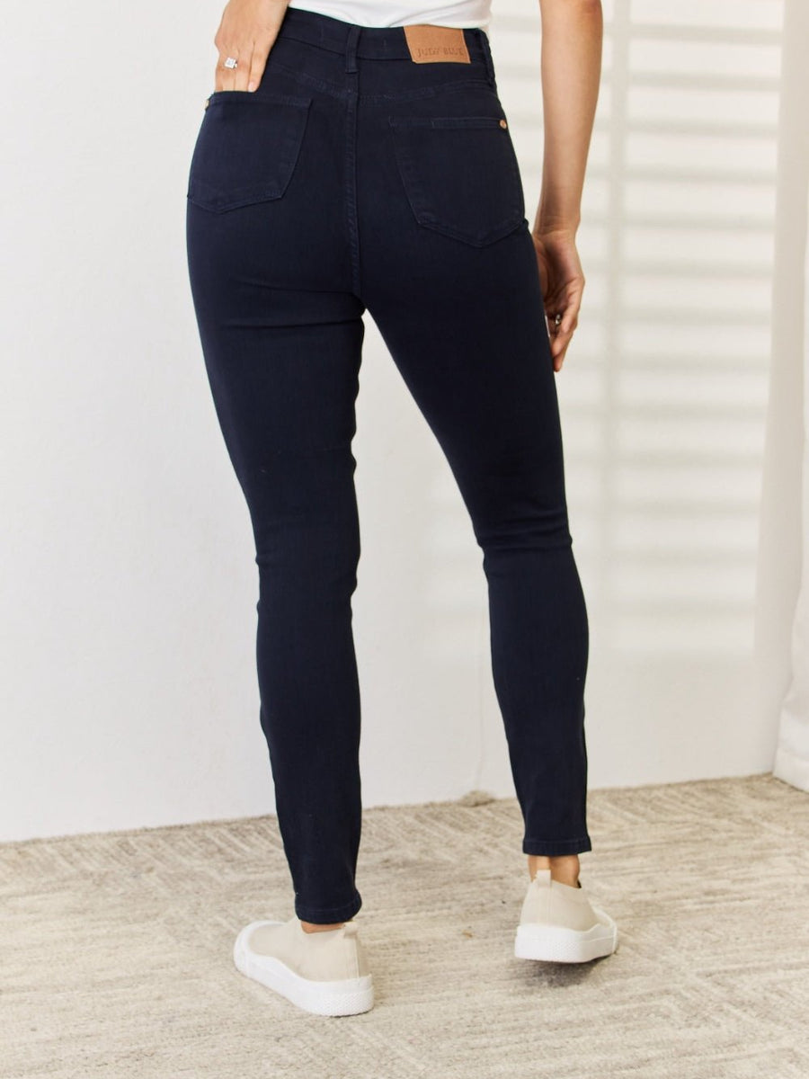 Judy Blue Full Size Garment Dyed Tummy Control Skinny Jeans - Opulent EmpireJudy Blue Full Size Garment Dyed Tummy Control Skinny JeansOpulent Empire