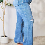 Judy Blue Full Size High Waist Distressed Jeans - Opulent EmpireJudy Blue Full Size High Waist Distressed JeansOpulent Empire