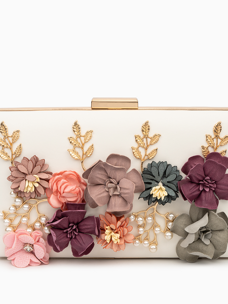 Juliet Flower Clutch Bag - Opulent Empire