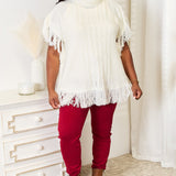 Justin Taylor Turtle Neck Fringe Poncho - Opulent EmpireJustin Taylor Turtle Neck Fringe PonchoOpulent Empire