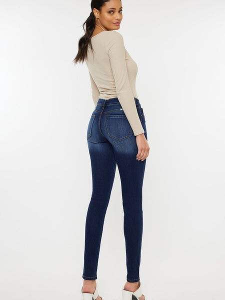 Kancan Mid Rise Gradient Skinny Jeans - Opulent EmpireKancan Mid Rise Gradient Skinny JeansOpulent Empire