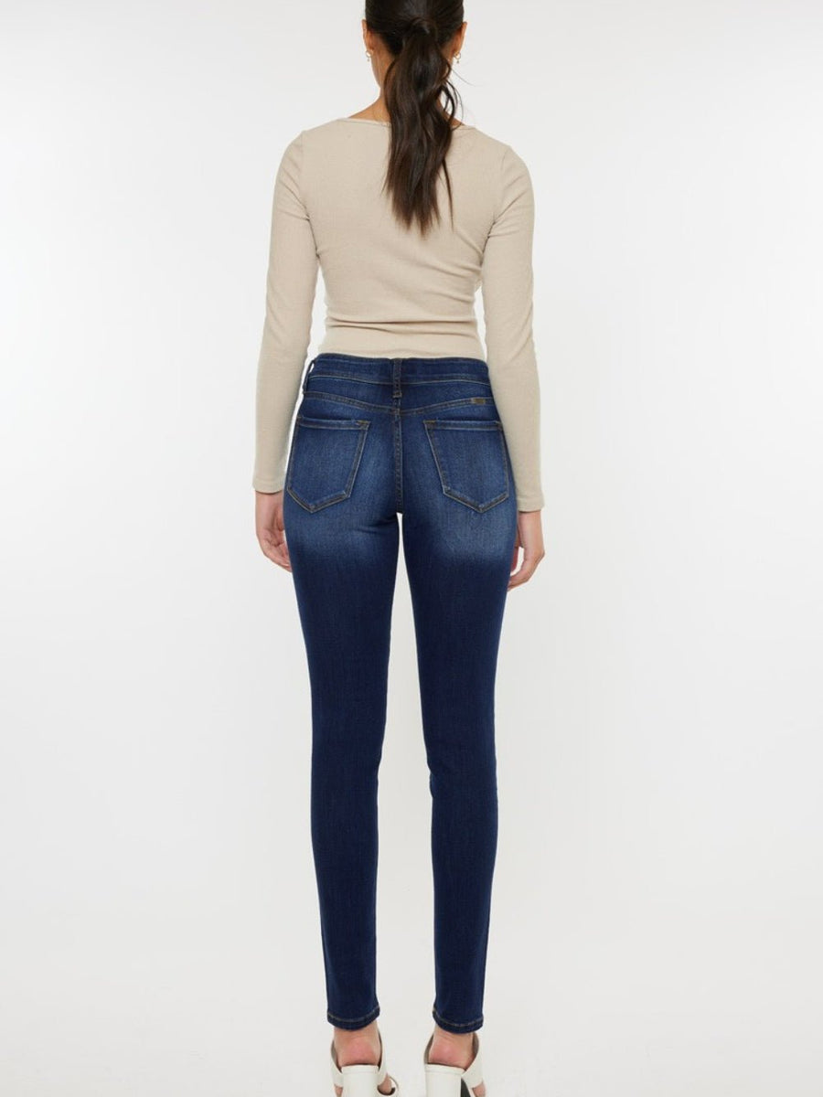 Kancan Mid Rise Gradient Skinny Jeans - Opulent EmpireKancan Mid Rise Gradient Skinny JeansOpulent Empire