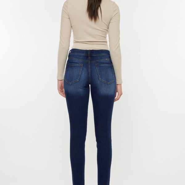 Kancan Mid Rise Gradient Skinny Jeans - Opulent EmpireKancan Mid Rise Gradient Skinny JeansOpulent Empire