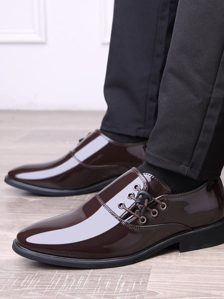 Lace-Up Leather Shoes Men Business Casual Shoes Men - Opulent EmpireLace-Up Leather Shoes Men Business Casual Shoes MenOpulent Empire0