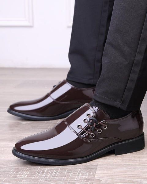 Lace-Up Leather Shoes Men Business Casual Shoes Men - Opulent EmpireLace-Up Leather Shoes Men Business Casual Shoes MenOpulent Empire0