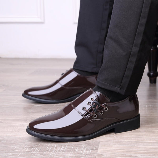 Lace-Up Leather Shoes Men Business Casual Shoes Men - Opulent EmpireLace-Up Leather Shoes Men Business Casual Shoes MenOpulent Empire0