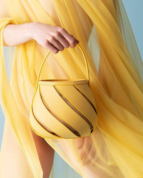 Lantern bag curve hollow-out design fashion simple niche crowdsourcing