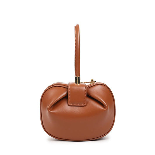 Leather handbags fashion dumplings handbag - Opulent Empire