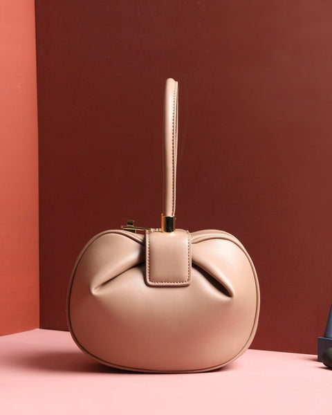 Leather handbags fashion dumplings handbag - Opulent Empire