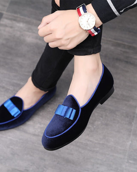 Leather Shoes Korean Style Peas Shoes Personality Suede Bow Tide Shoes Men - Opulent EmpireLeather Shoes Korean Style Peas Shoes Personality Suede Bow Tide Shoes MenOpulent Empire0