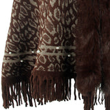 Leopard Fringe Hem Poncho - Opulent EmpireLeopard Fringe Hem PonchoOpulent EmpireClothing