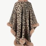 Leopard Open Front Poncho - Opulent EmpireLeopard Open Front PonchoOpulent EmpireClothing