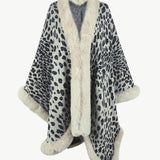 Leopard Open Front Poncho - Opulent EmpireLeopard Open Front PonchoOpulent EmpireClothing