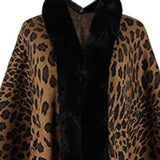 Leopard Open Front Poncho - Opulent EmpireLeopard Open Front PonchoOpulent EmpireClothing