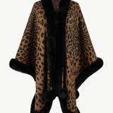 Leopard Open Front Poncho - Opulent EmpireLeopard Open Front PonchoOpulent EmpireClothing