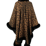 Leopard Open Front Poncho - Opulent EmpireLeopard Open Front PonchoOpulent EmpireClothing