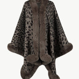 Leopard Open Front Poncho - Opulent EmpireLeopard Open Front PonchoOpulent EmpireClothing