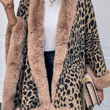 Leopard Open Front Poncho - Opulent EmpireLeopard Open Front PonchoOpulent EmpireClothing