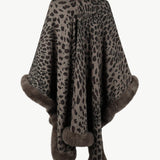 Leopard Open Front Poncho - Opulent EmpireLeopard Open Front PonchoOpulent EmpireClothing