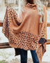 Leopard Turtleneck Poncho - Opulent EmpireLeopard Turtleneck PonchoOpulent EmpireClothing