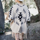 Leto Muir Woods Geometric Print Cardigan - Opulent EmpireLeto Muir Woods Geometric Print CardiganOpulent EmpireClothing