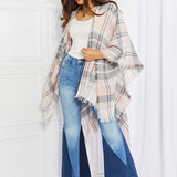 Leto Punch of Plaid Lightweight Poncho - Opulent EmpireLeto Punch of Plaid Lightweight PonchoOpulent EmpireClothing