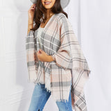 Leto Punch of Plaid Lightweight Poncho - Opulent EmpireLeto Punch of Plaid Lightweight PonchoOpulent EmpireClothing