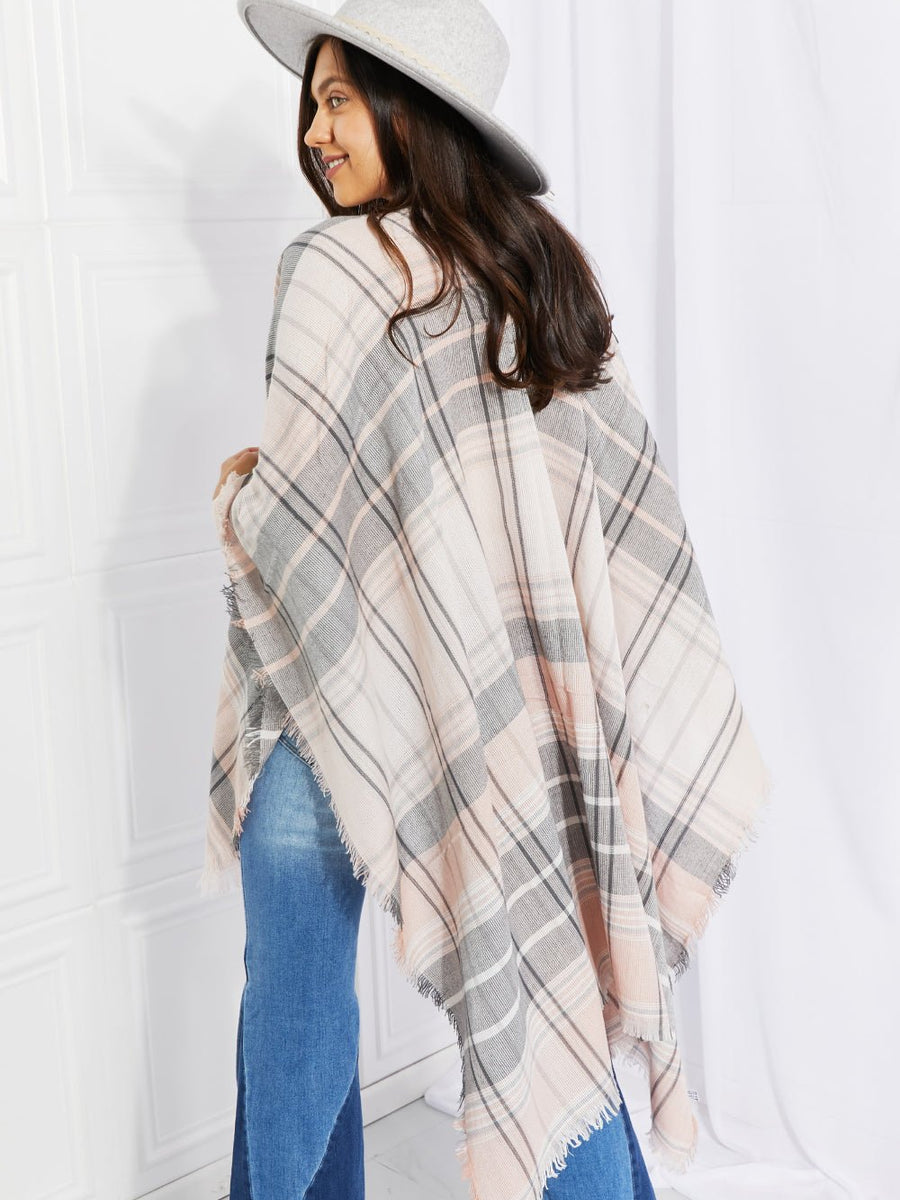 Leto Punch of Plaid Lightweight Poncho - Opulent EmpireLeto Punch of Plaid Lightweight PonchoOpulent EmpireClothing